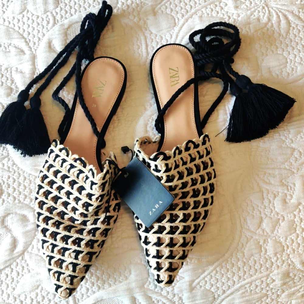 Zara flat sandals